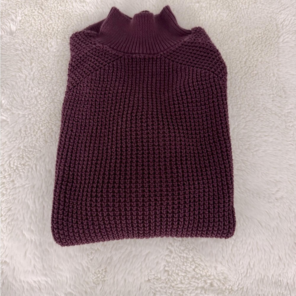 $5 for $20 min order ! Wine color  turtleneck sweater